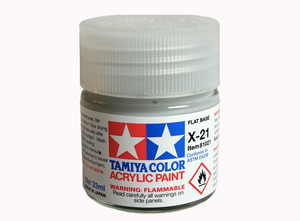 Tamiya 81021 Acrylic X-21 Flat Base 23ml – image 2