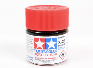 Tamiya 81027 Acryl X-27 Clear Red 23ml – zdjęcie 2