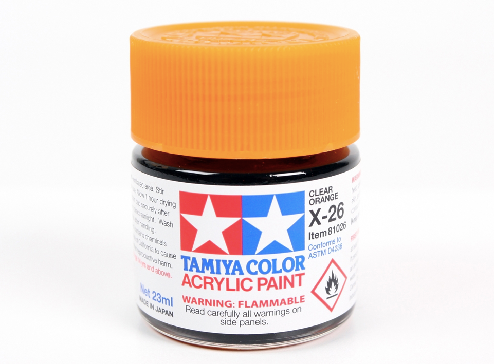 Tamiya 81026 Acryl X-26 Clear Orange 23ml – zdjęcie 2