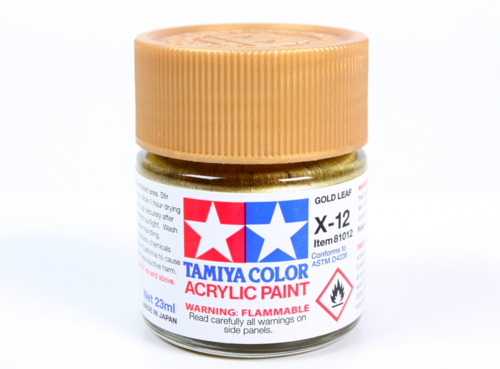 Tamiya 81012 Acryl X-12 Gold Leaf 23ml – zdjęcie 2