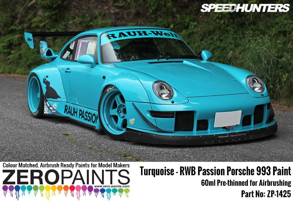 Zero Paints ZP-1425 RWB Rauh Passion Porsche 993 Turquoise Paint 60ml – image 2