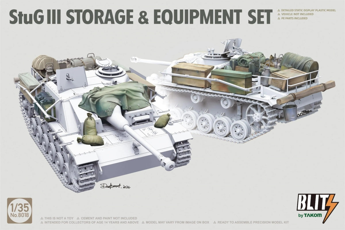 Takom 8018 StuG Sturmgeschutz III Storage Equipment Set 1/35