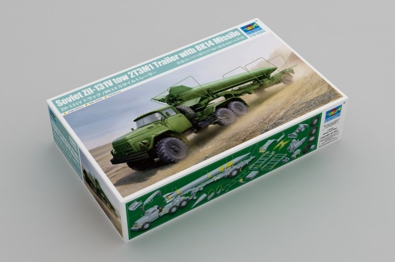 Trumpeter 01081 Soviet Zil-131V tow 2T3M1 Trailer with 8K14 Missil 1/35 – zdjęcie 2