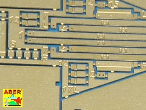Aber 72A11 Osłony boczne do Sturmgeschutz III (wczesne) / Side skirts for Sturmgeschutz III (Early model) 1/72 – immagine 2