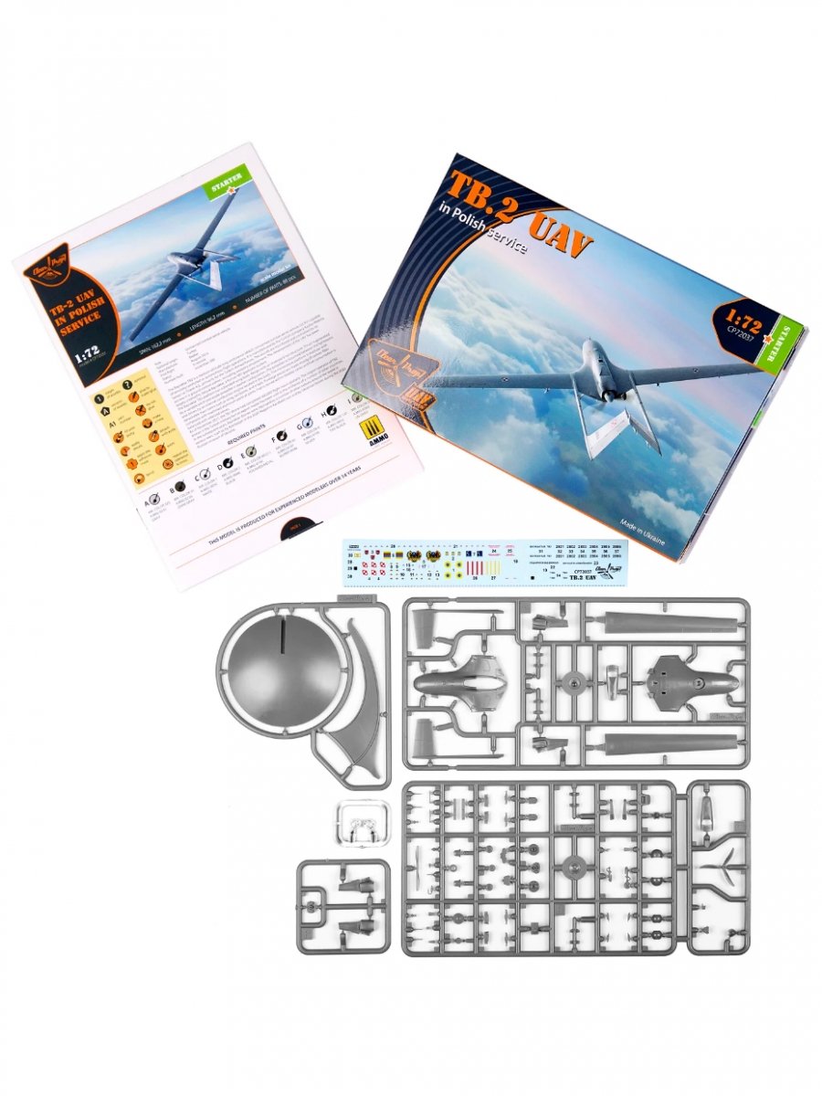 Clear Prop! CP72037 TB.2 UAV in Polish service STARTER KIT 1/72 – zdjęcie 3