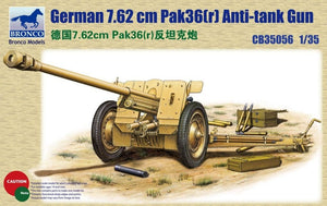 Bronco CB35056 German 76.2mm Pak36(r) Anti-Tank Gun 1/35