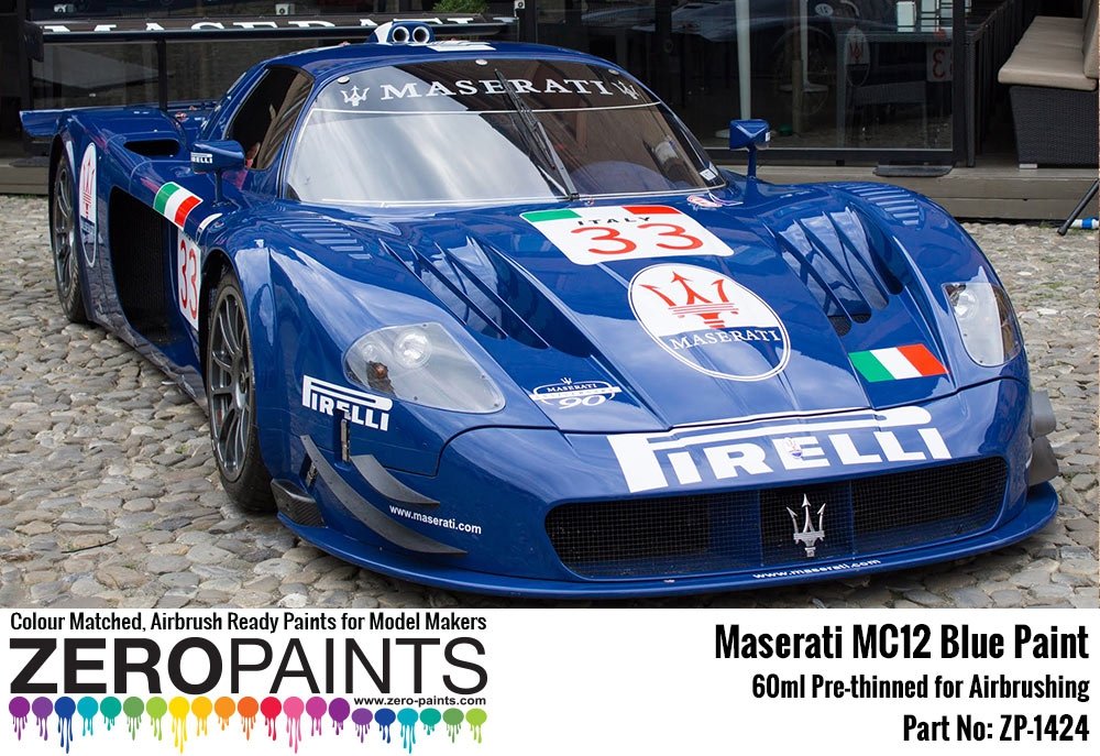 Zero Paints ZP-1424 Maserati MC12 Blue Paint 60ml – zdjęcie 2