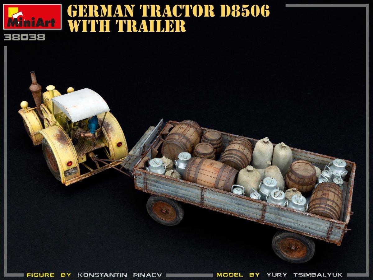 MiniArt 38038 German Tractor D8506 with trailer 1/35 – zdjęcie 11