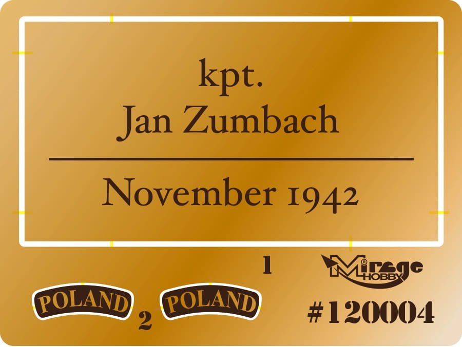 Mirage 120004 Sqn/Ldr Jan ZUMBACH (November 1944) 200mm – image 3