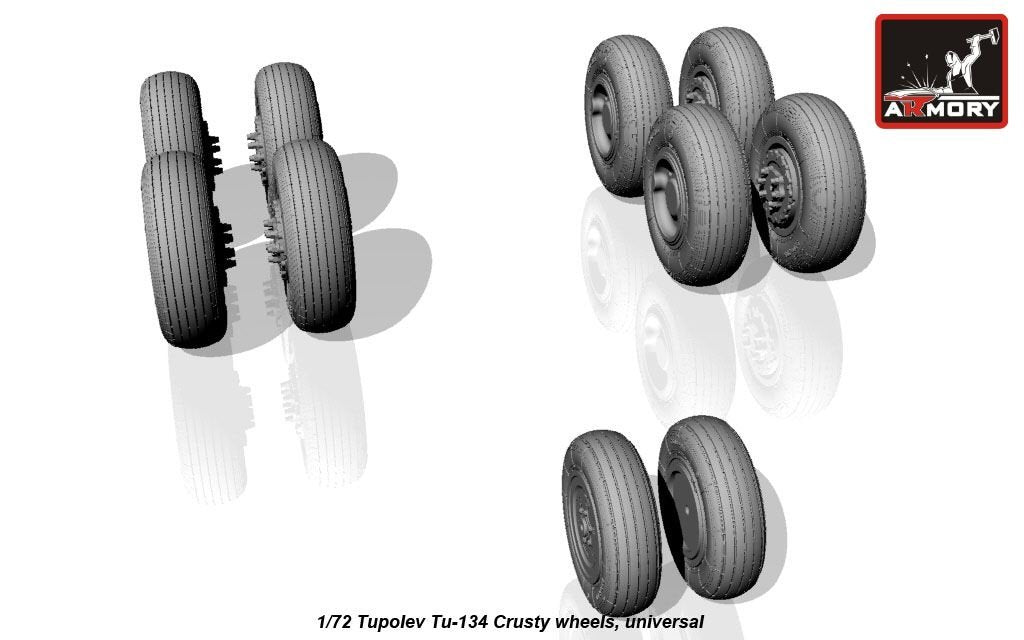 Armory Models AW72042 Tupolev Tu-134 Crusty wheels 1/72 – zdjęcie 4