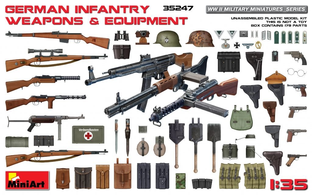 MiniArt 35247 GERMAN INFANTRY WEAPONS &amp;amp; EQUIPMENT (1/35)
