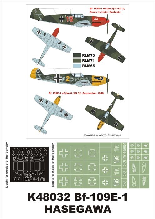 Montex K48032 Bf 109E-1 1/48