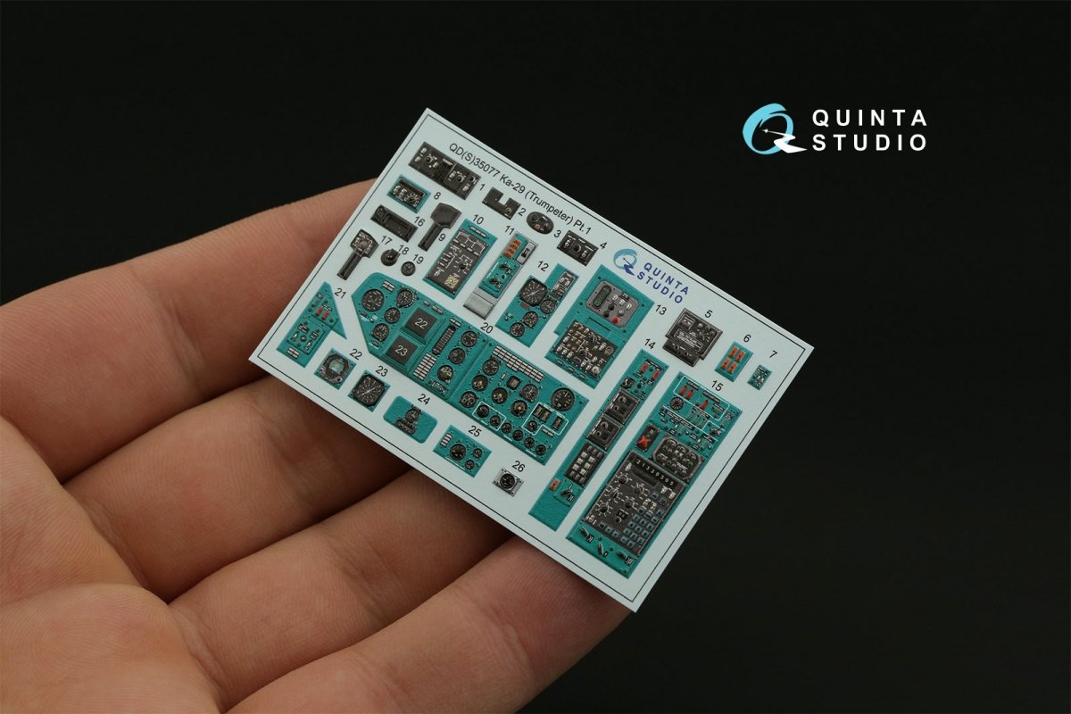 Quinta Studio QDS-35077 Ka-29 3D-Printed &amp;amp; coloured Interior on decal paper (Trumpeter) (Small version) 1/35 – zdjęcie 8