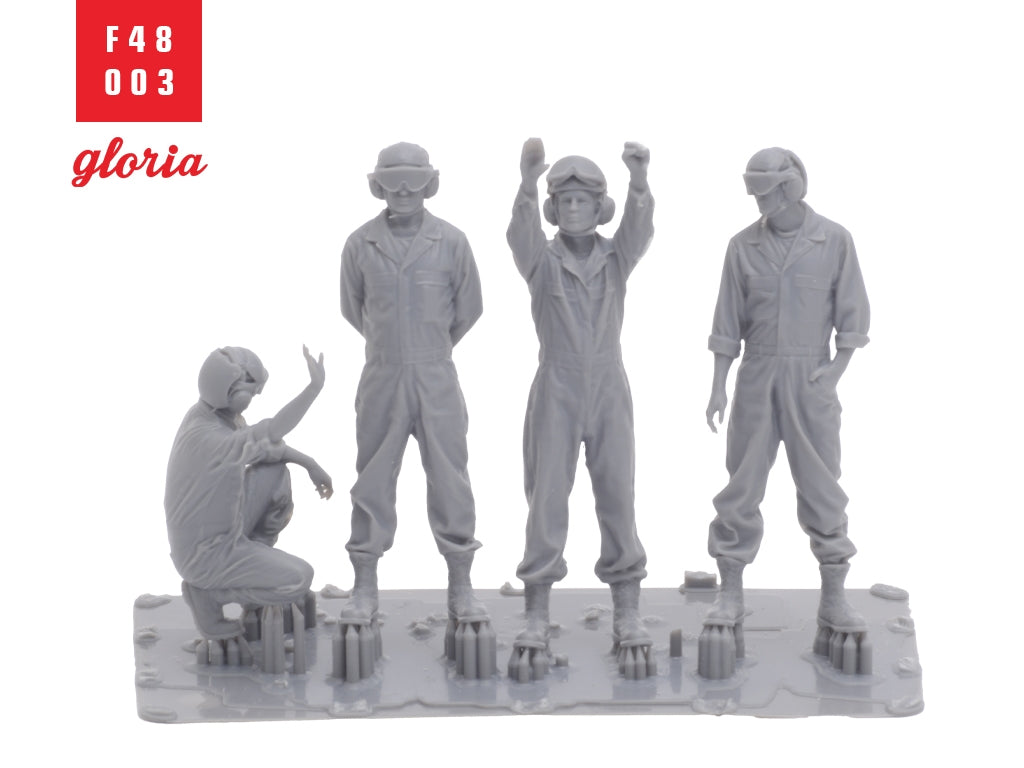 Gloria F48003 USMC Ground Crew 4 x 3D Printed figures 1/48 – zdjęcie 6
