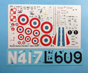 Dora Wings 48031 Morane-Saulnier MS.406C.1 - Battle Of France 1/48 – Bild 6
