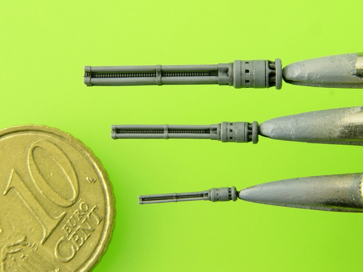 Master AM-72-110 Mi-24 (Hind D/E) - JakB-12.7 machine gun barrel and DUAS probe (metal and resin parts) 1/72 – zdjęcie 7