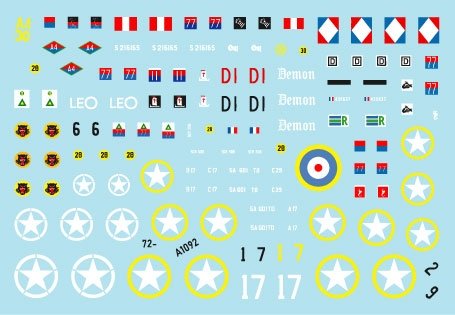 Star Decals 72-A1092 Allied Tank Destroyers in Italy. M10 TD and M10 Achilles. France, South Africa, New Zealand, US, Britain, Poland. 1/72 – zdjęcie 2