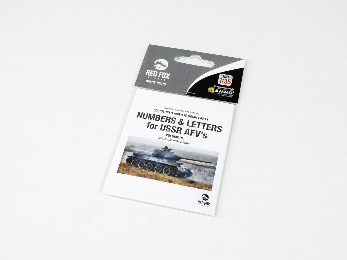 Red Fox Studio QS-35015 Numbers and Letters for USSR AFV's vol.01 1/35