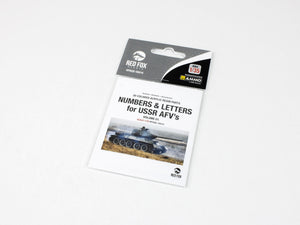 Red Fox Studio QS-35015 Numbers and Letters for USSR AFV&amp;#39;s vol.01 1/35