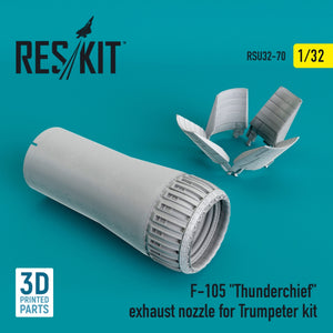 RESKIT RSU32-0070 F-105 « THUNDERCHIEF » TUYAU D&amp;#39;ÉCHAPPEMENT POUR MAQUETTE TRUMPETER 1/32 – image 2