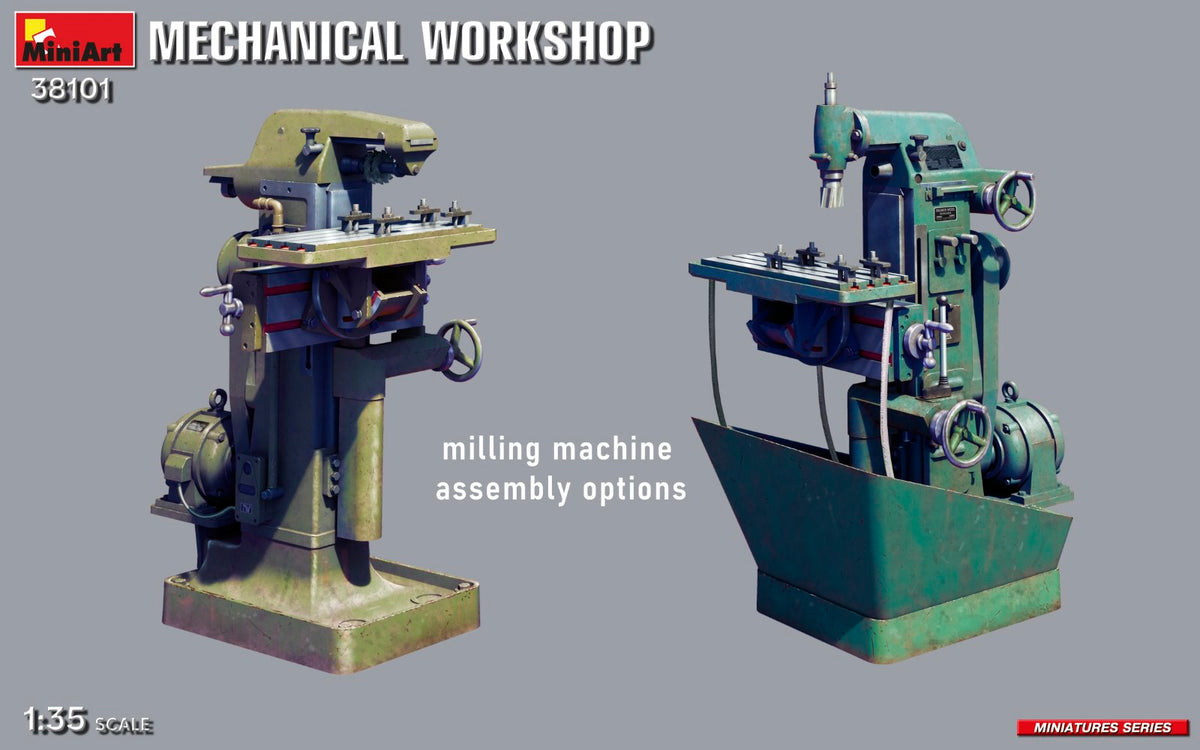 MiniArt 38101 MECHANICAL WORKSHOP includes 2 figures 1/35 – zdjęcie 3