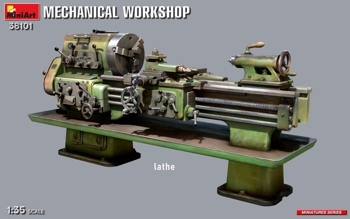 MiniArt 38101 MECHANICAL WORKSHOP includes 2 figures 1/35 – zdjęcie 4