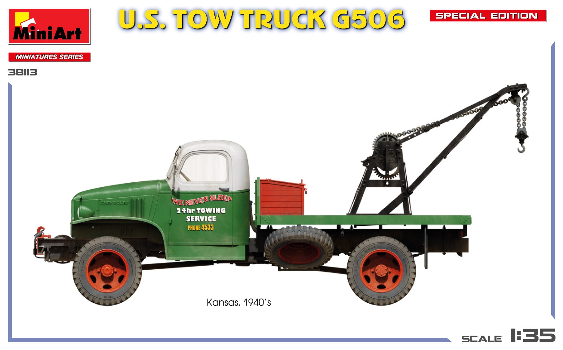 MiniArt 38113 U.S. Tow Truck G506. Special Edition 1/35 – zdjęcie 5