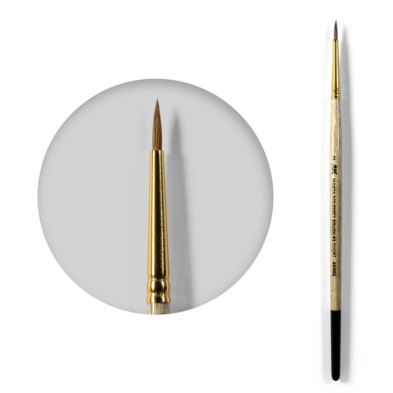 AK Interactive AK852 MARTA KOLINSKY BRUSH #2 SHORT