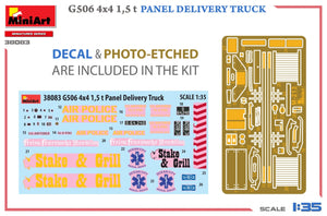 MiniArt 38083 G506 4х4 1,5 t PANEL DELIVERY TRUCK 1/35 – zdjęcie 2
