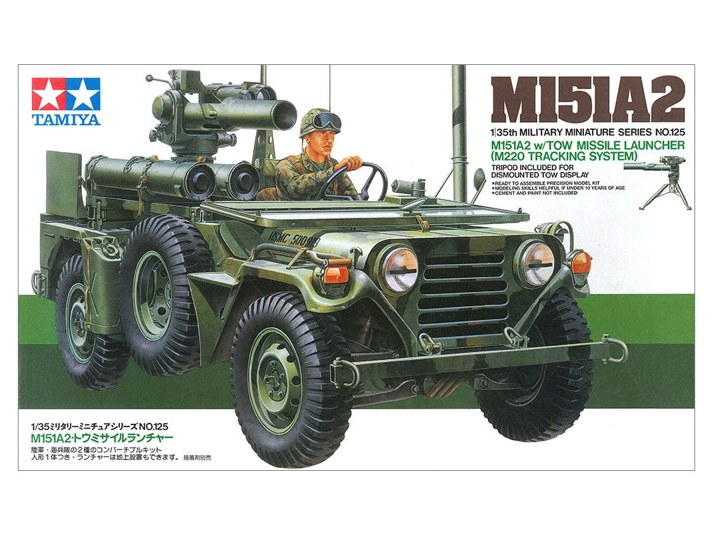 Tamiya 35125 U.S. M151A2 w/TOW Missile Launcher 1/35 – zdjęcie 2