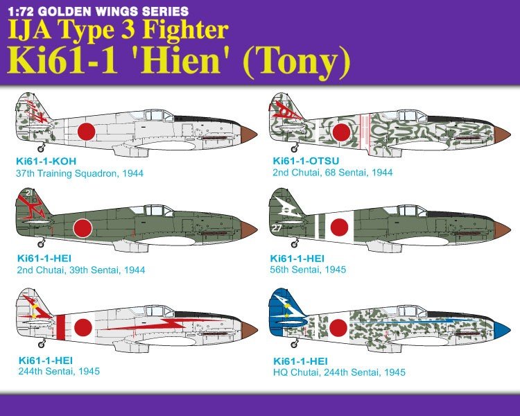 Dragon 5028 IJA Type 3 Fighter Ki61-1 &amp;#39;Hien&amp;#39; (Tony) 1/72 – zdjęcie 3