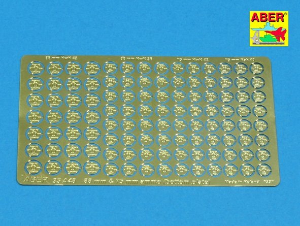 Aber 35A048 Spody do łusek pocisków 88 i 75 mm (niemieckich) 1/35