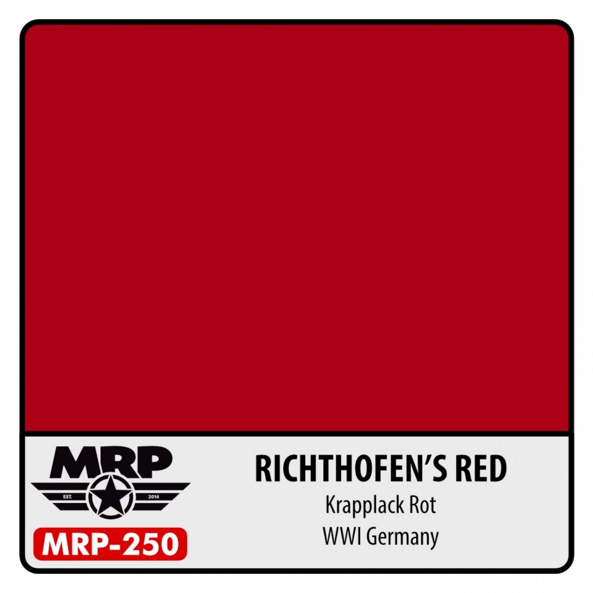 Mr. Paint MRP-250 ROUGE RICHTHOFENS Allemagne Première Guerre mondiale 30 ml