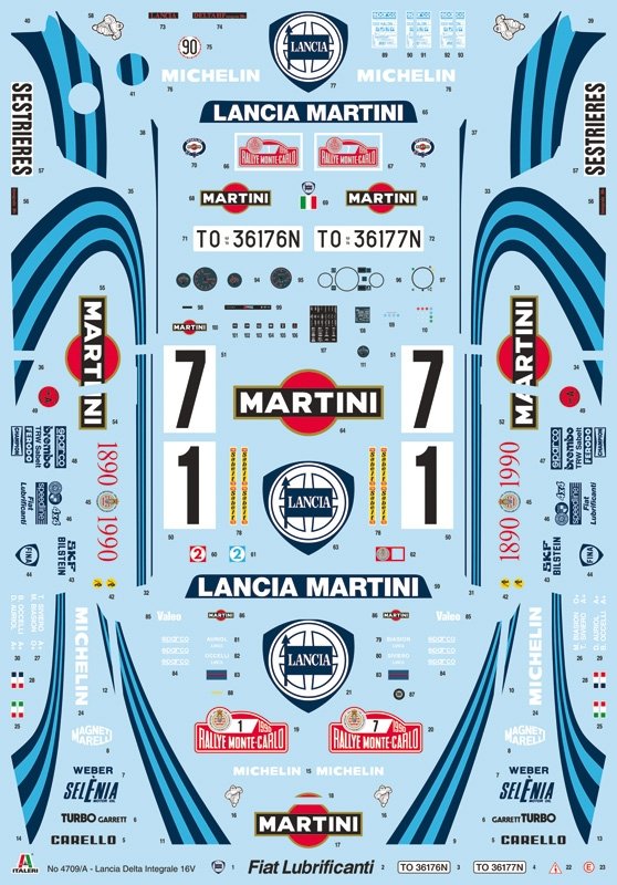 Italeri 4709 Lancia Delta HF integrale 16v 1/12 – zdjęcie 4