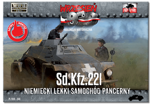 First to Fight PL048 Niemiecki Lekki Samochód Pancerny Sd.Kfz.221 1/72 – zdjęcie 2