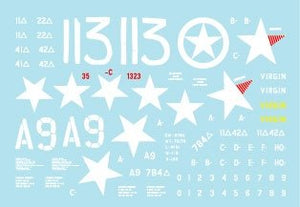 Star Decals 35-C1323 US Armor Mix # 6. M4A3 (75) W Sherman in Europe 1944-45 1/35 – zdjęcie 2
