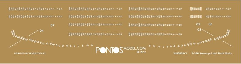 Pontos 35012F1 Russian Imperial Navy Battleship Sevastopol Detail Up Set 1/350 – zdjęcie 8