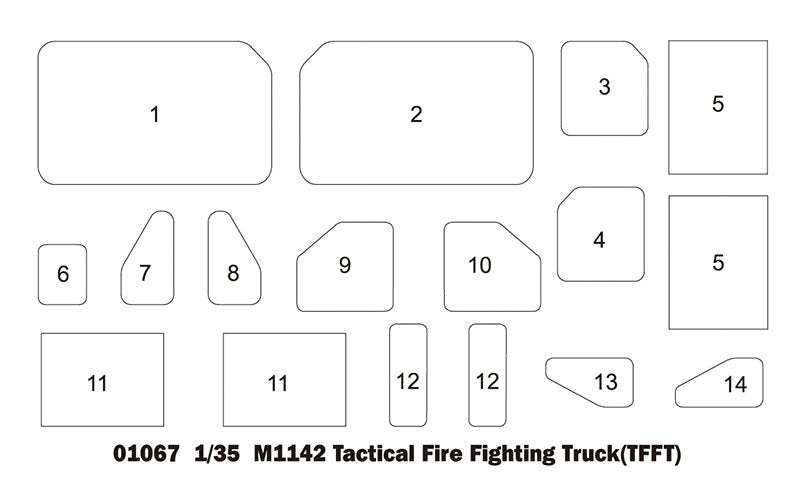 Trumpeter 01067 M1142 HEMTT TFFT (Tactical Fire Fighting Truck) 1/35 – Bild 4