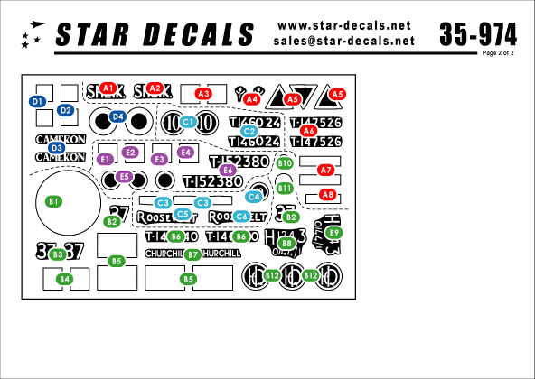 Star Decals 35-974 British Tanks in Italy #1 1/35 – zdjęcie 2