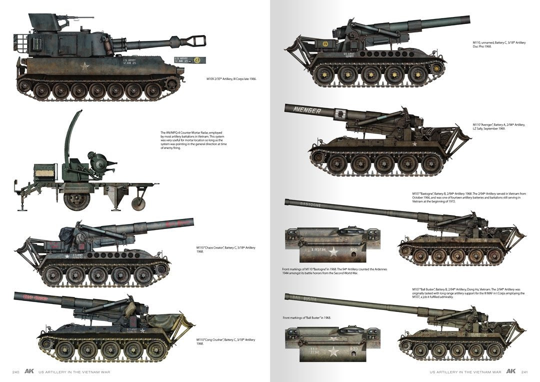 AK Interactive AK130007 AMERICAN ARTILLERY IN VIETNAM EN – zdjęcie 18