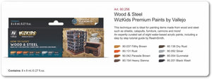 Vallejo 80256 Wizkids Wood &amp;amp; Steel Set 8x8ml – zdjęcie 2