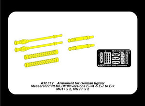 Aber A32112 Armament for German fighter Me 109E-3 to E-9 1/32 – zdjęcie 5