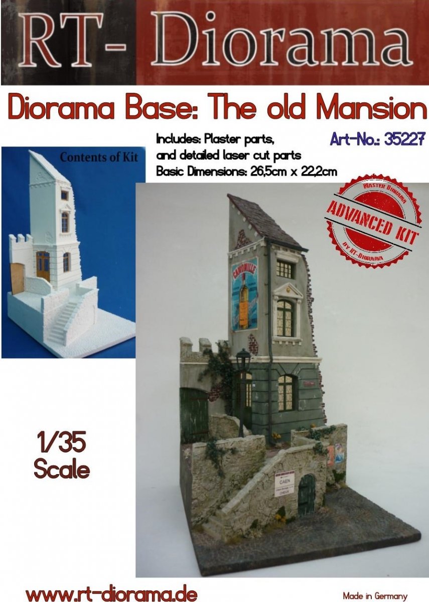 RT-Diorama 35227 Diorama-Base: &amp;quot;Old Mansion&amp;quot; 1/35