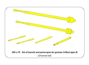 Aber 350L-70 Set of barrels and periscopes for type IX 1/350 – image 2