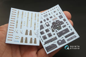 Quinta Studio QD32063 Bf 110C/D 3D-Printed &amp;amp; coloured Interior on decal paper (for Dragon kit) 1/32 – zdjęcie 2