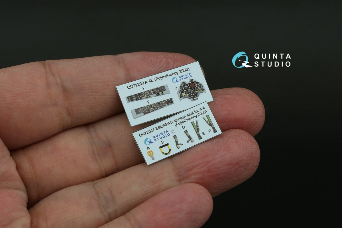 Quinta Studio QD72200 A-4E 3D-Printed &amp;amp; coloured Interior on decal paper (Fujimi/Hobby 2000) 1/72 – zdjęcie 2
