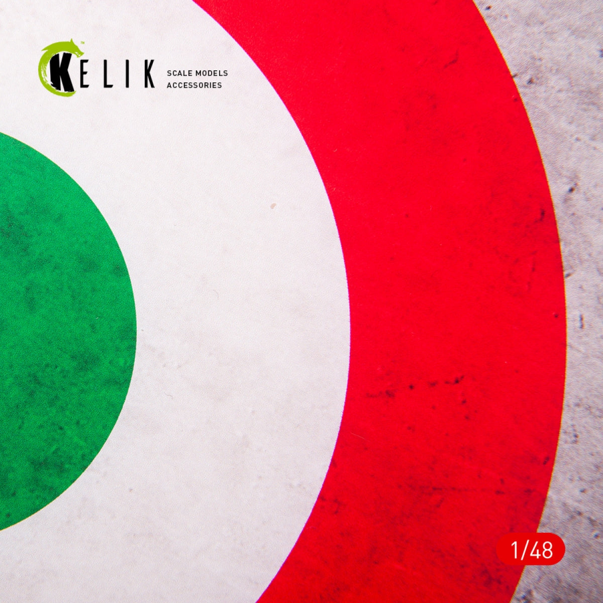 KELIK KS48026 Italy Roundel - Acrylic 3 mm (240 x 240 mm) (190g) 1/48 – zdjęcie 2