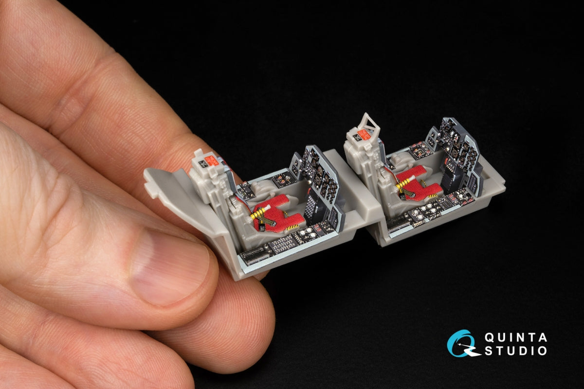 Quinta Studio QD+48349 Kawasaki T-4 3D-Printed &amp;amp; colored Interior on decal paper (Hasegawa) (with 3D-printed resin parts) 1/48 – image 3
