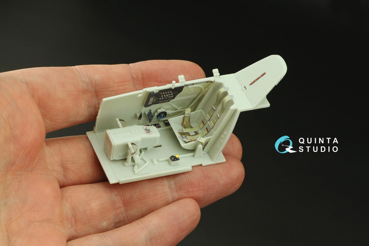 Quinta Studio QD32163 Bf 109G-2/4 3D-Printed &amp;amp; coloured Interior on decal paper (Revell) 1/32 – zdjęcie 7