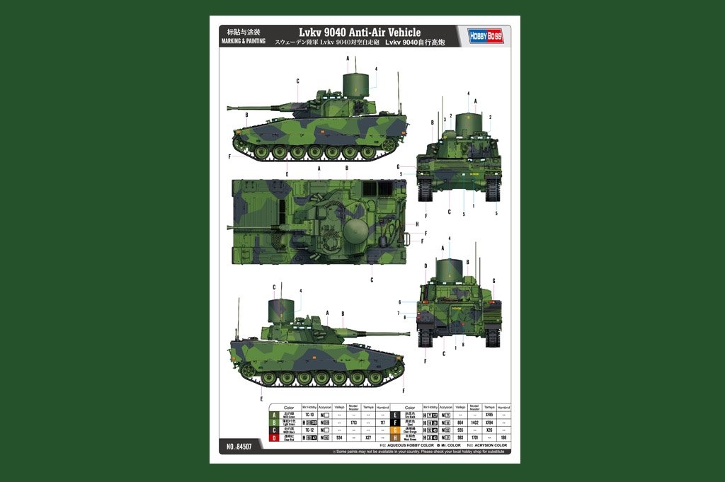 Hobby Boss 84507 Lvkv 9040 Anti-Air Vehicle 1/35 – immagine 2